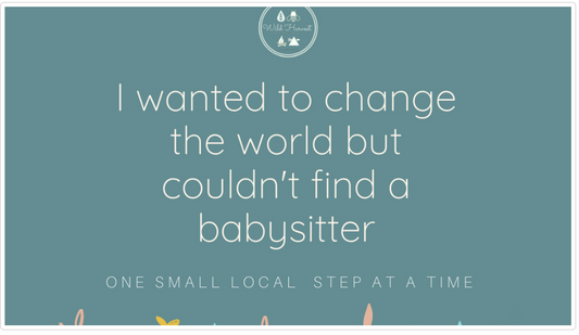 I wanted to change the world... but I couldn't find a babysitter.